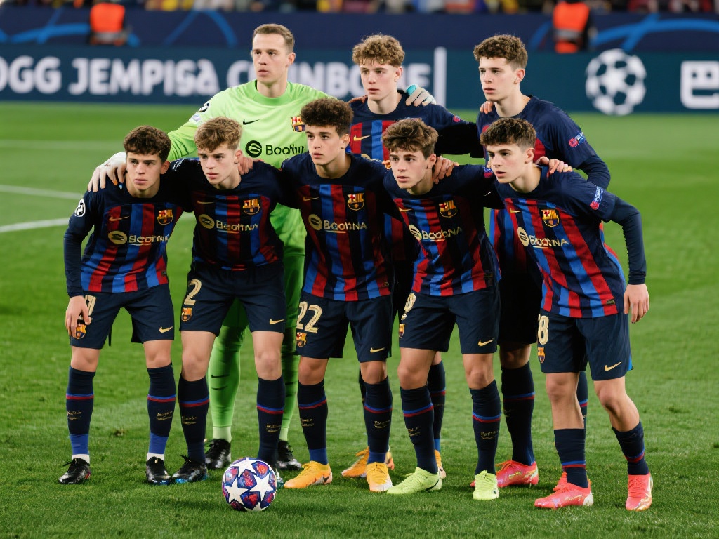 巴萨U19欧冠夺魁,青年队三冠王为一线队树榜样 从小组赛阶段到淘汰赛,这支巴萨青年军表现