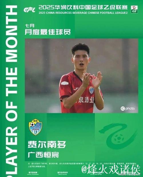 费尔南多获中乙最佳球员,感恩申花与恒宸 费尔南多获中乙最佳球员,感恩申花与恒宸
